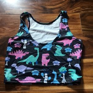 Blackmilk Reversible Rawrrr Dino Crop S
